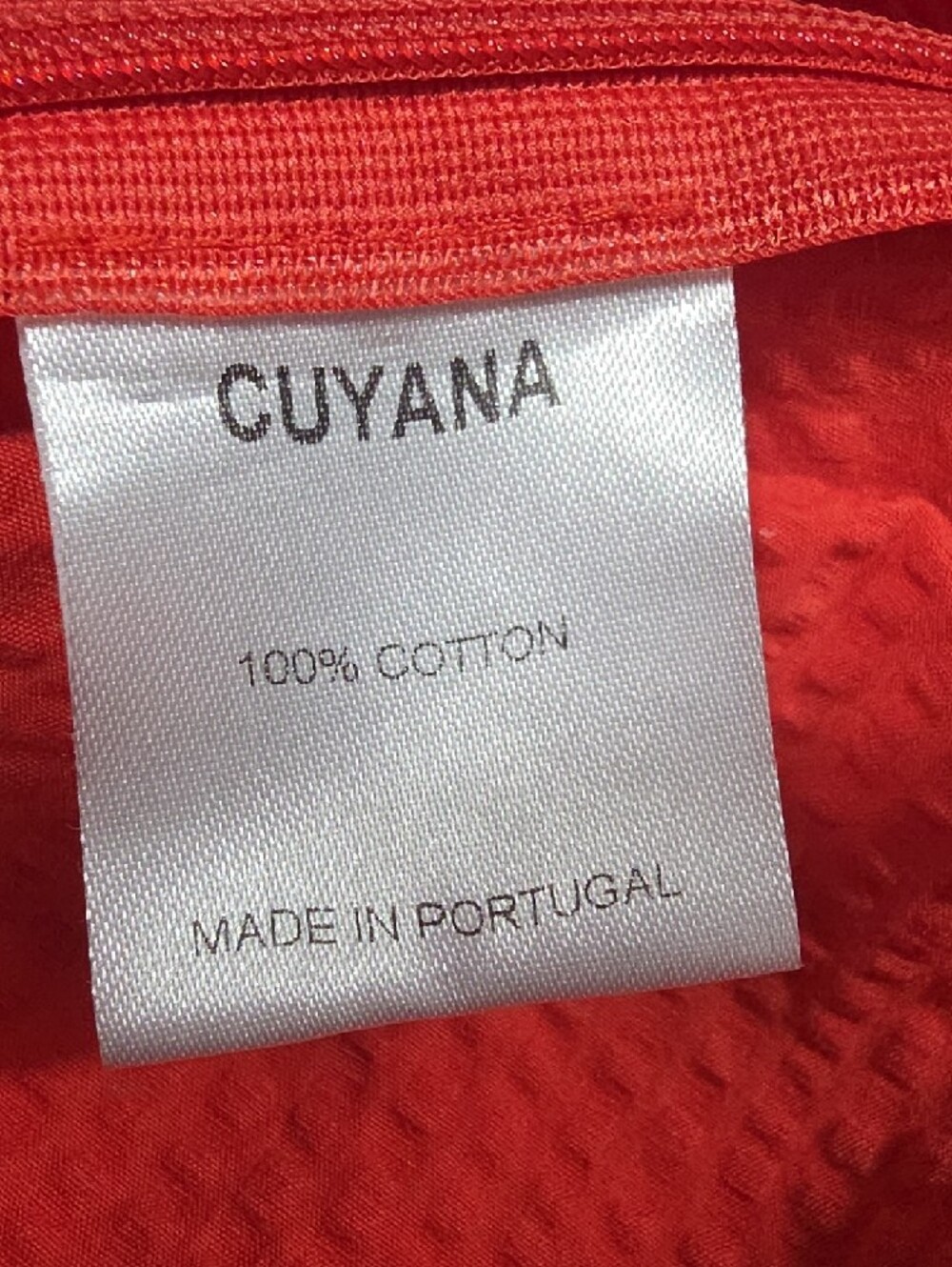 Cuyana Red One-Shoulder Ruffle Camisole - Picture 6 of 6